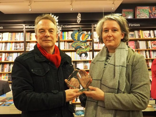 wiinner Steve Wheele with Claire Fuller